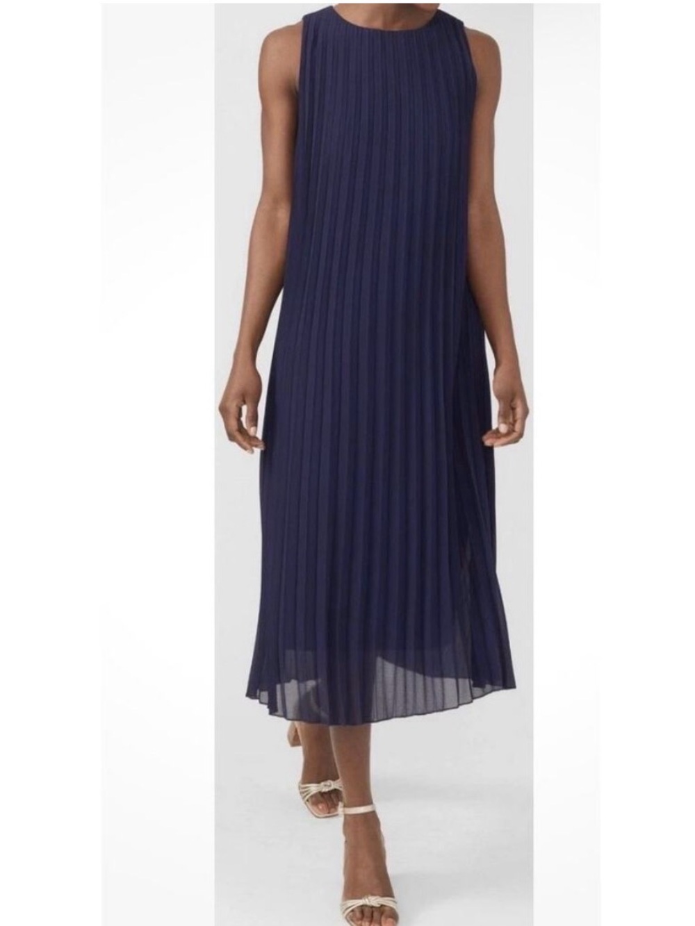 J.McLaughlin Accordion Pleated Bowen Midi Dress - Picture 2 of 10